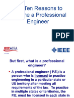 Reasons to become a Professional Engineer