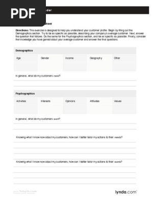 Customer Profile
