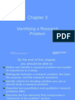 3 - Identifying A Research Problem