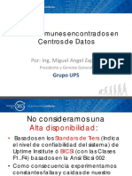 Errores Comunes Encontrados en Centros de Datos Miguel Angel Zapata Grupo UPSv3