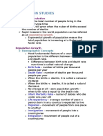 Geography - Population Studies