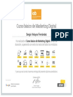 Certificado Curso Marketing