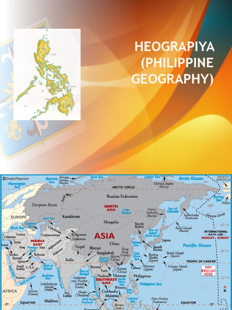 Heograpiya Philippine Geography Philippines Asia