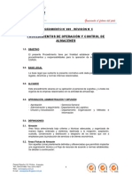 09-05 PROCEDIMIENTO N° 009 - OPERACIÓN Y CONTROL DE ALMACÉN