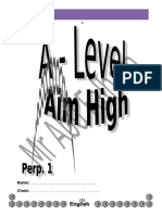Aim High Booklet