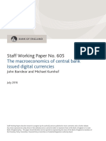 Bank of England Digital Currency Working Paper July 2016