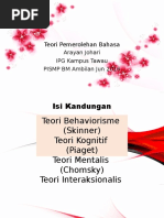 Teori Pemerolehan Bahasa