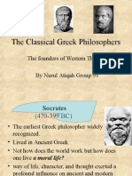 The Classical Greek Philosophers: The Founders of Western Thought by Nurul Atiqah Group 93