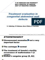 Treatment Evaluation in Congenital Abdominal Wall Defects