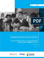 Guia de Interpretacion y Uso de Resultados de Establecimientos Educativos Prueba Saber 3 5 7 y 9 2015 PDF