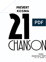 Prevert Kosma 21 Chansons PDF