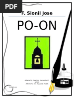 Download A book report of Po-on by F Sionil Jose by Eunice Albert Dela Cruz SN326072665 doc pdf