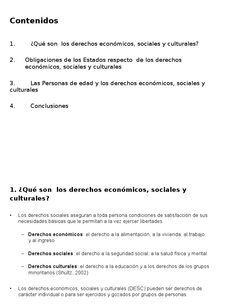 Derechos Económicos, Sociales y Culturales | PDF | Ciencias sociales