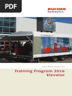 Training Program 2016 Elevator: From Theory To Practice