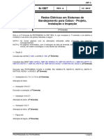 Requisitos para projeto, instalação e inspeção de redes elétricas em sistemas de bandejamento para cabos