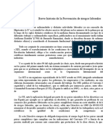 Breve Historia de La Prevención de Riesgos Laborales