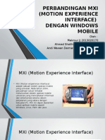 Perbandingan Mxi (Motion Experience Interface) & Windows Mobile