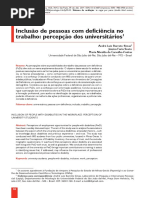 Inclusão de Pessoas Com Deficiência No