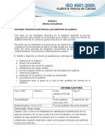 Actividad de Aprendizaje Unidad 4 - Realizacion Del Informe y Procedimiento de Auditoria