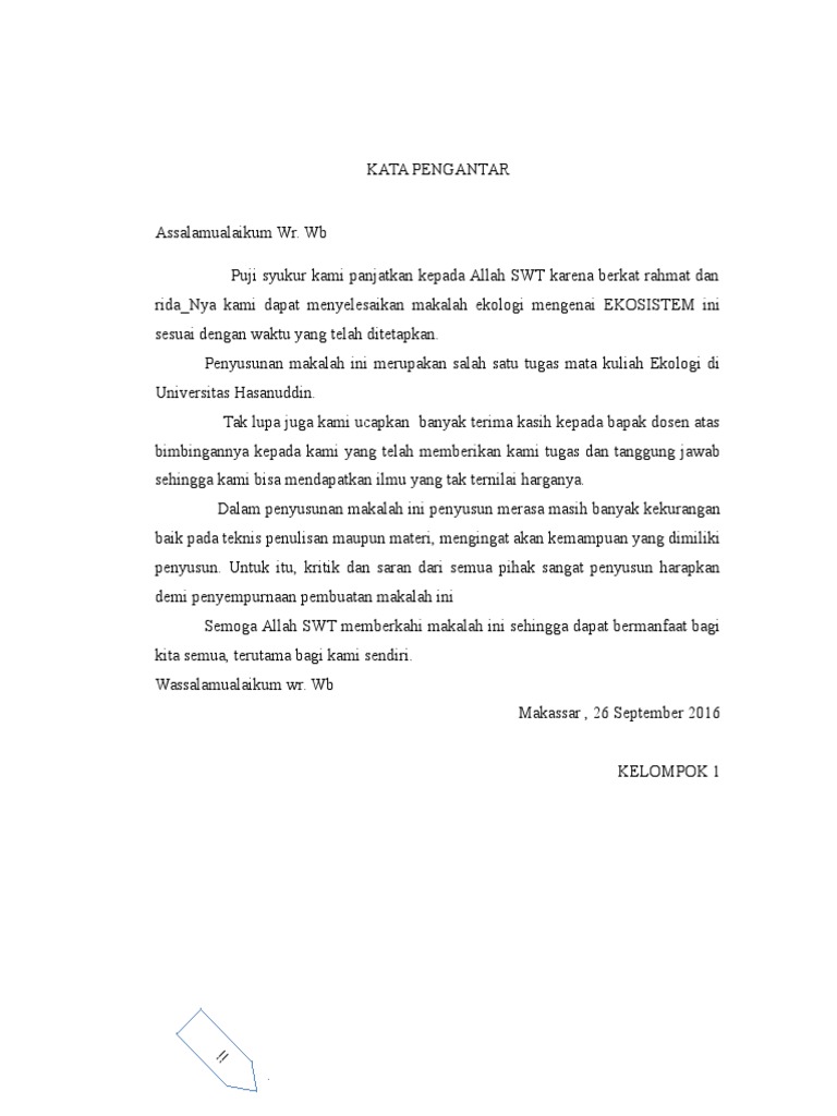 Kata Pengantar Ekosistem