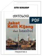 Nota Lengkap Antologi Jaket Kulit Kijang Dari Istanbul