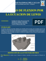 Esfuerzo de Flexión Por La Ecuación de Lewis