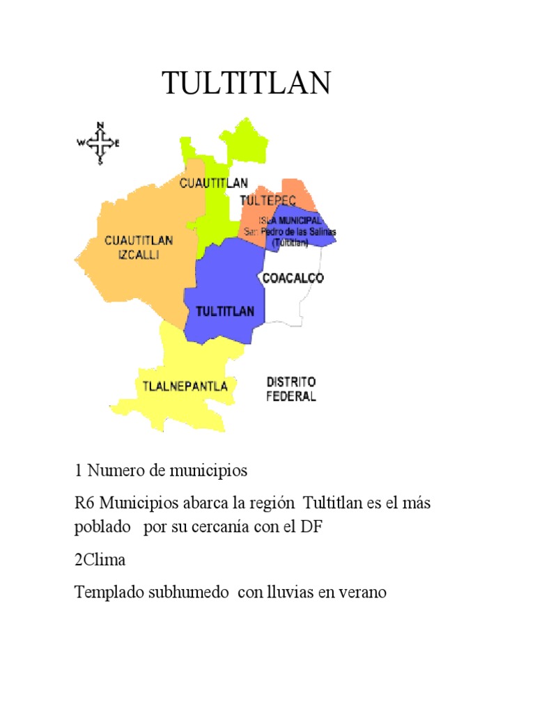 Mapa y datos de Tultitlán, Edomex | PDF | Hogar, jardinería y bricolaje