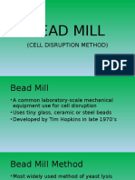 Bead Mill: (Cell Disruption Method)