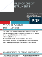 Examples of Credit Instruments