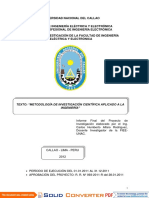 Metodología de Investigación Científica Aplicado A La Ingenieria