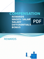 Compensation: Rewards Wages/ Salary Salary Differentials Bonus
