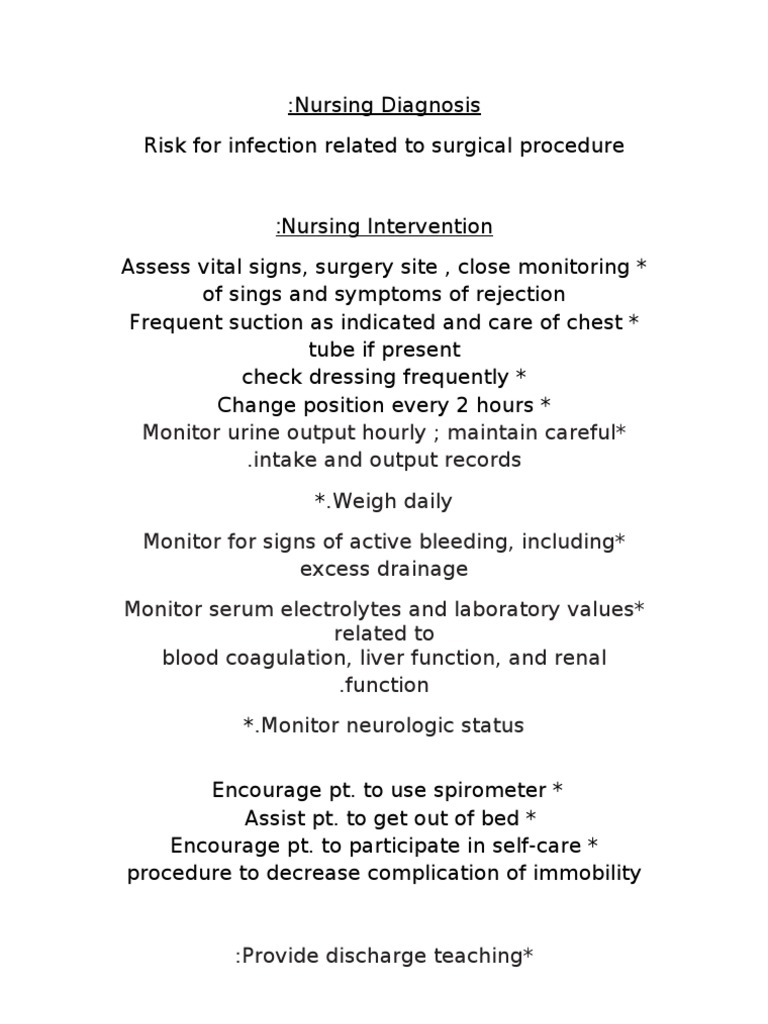 Preoperative and Post Liver Transplant Nursing Care Plan Anxiety Surgery