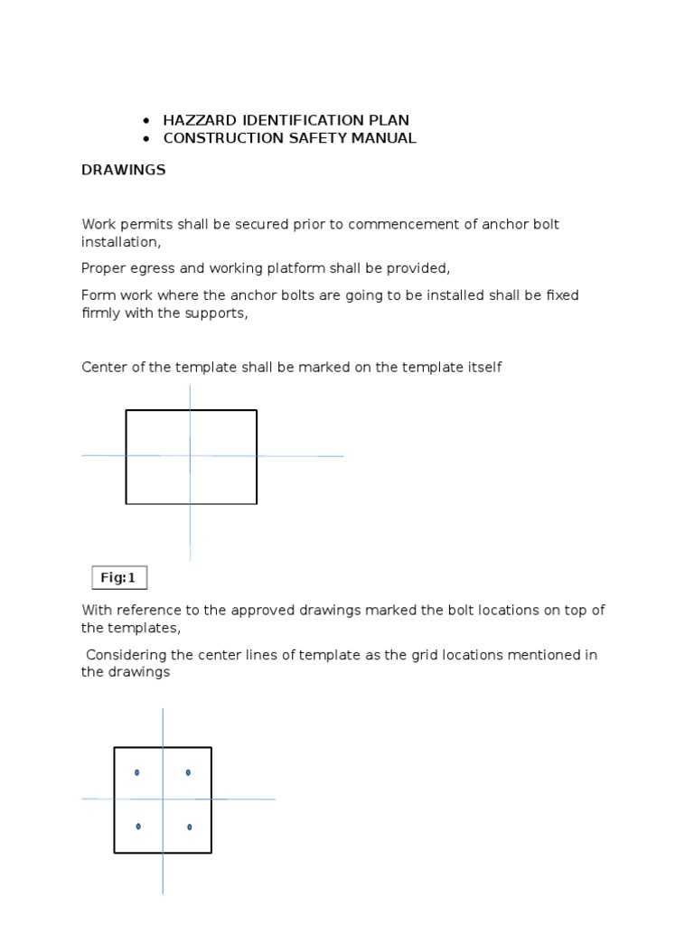 Anchor Bolt Installation Guidelines | PDF | Anchor | Screw