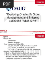 Order and Shipping API's
