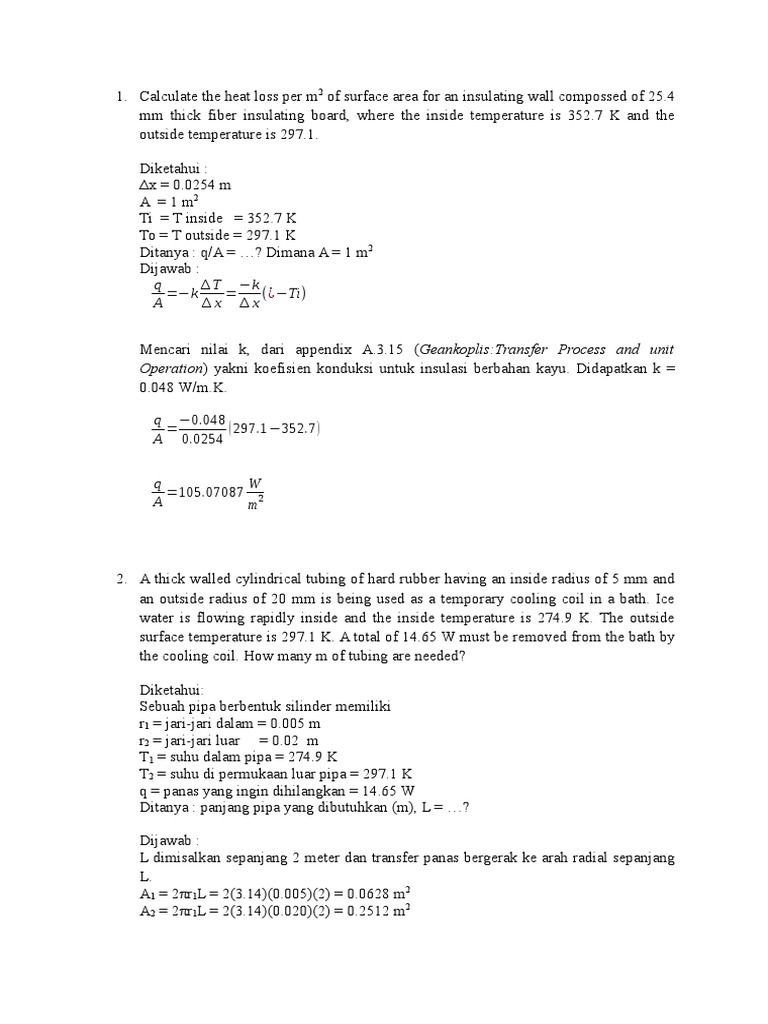 contoh soal untuk perpindahan panas.docx