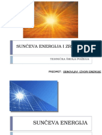 Sunčeva Energija I Zračenje