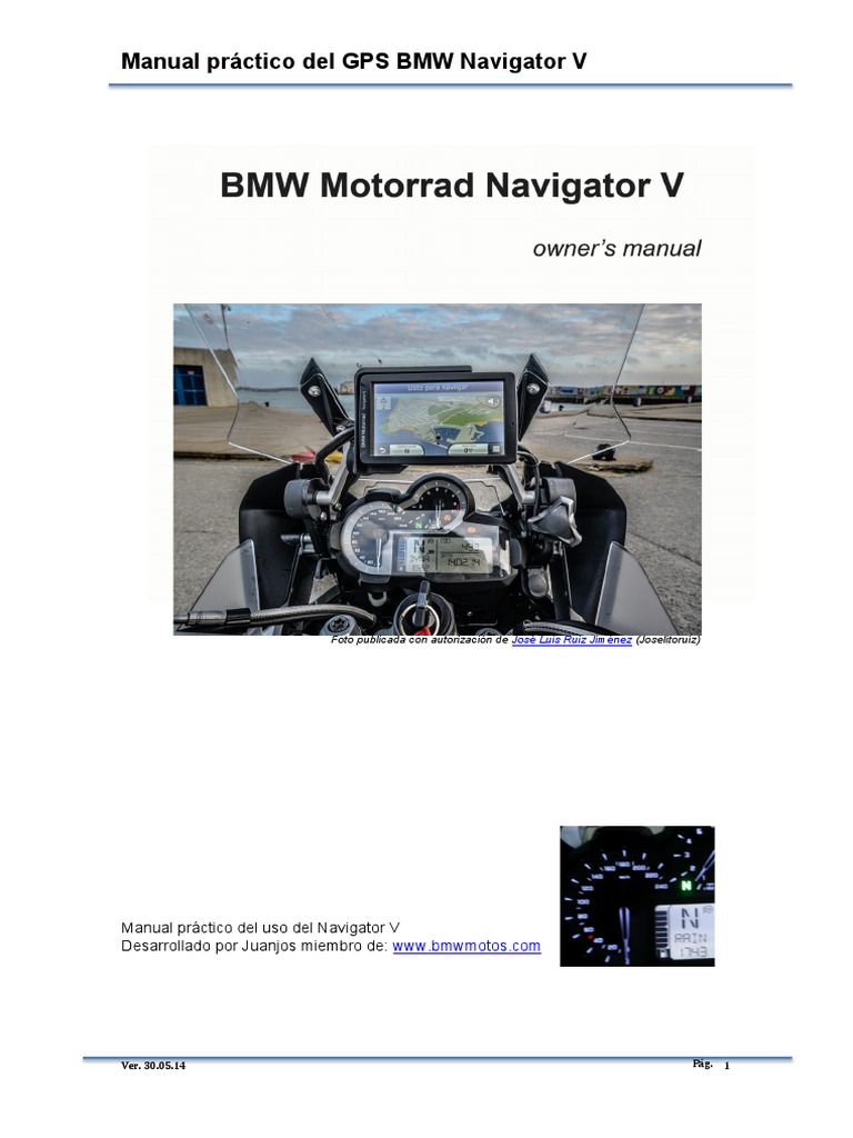Manual Del GPS BMW Navigator v Ver 30.05.14 | Navegador web | Sistema