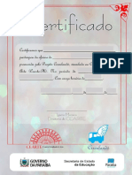 CIRCULANDÔ - Modelo de Certificado.