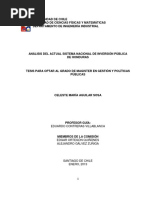 Analisis Del Snip de Honduras