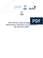 Plan CELAC para La Seguridad Limentaria, Nutrición y Erradicación Del Hambre 2025