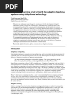 Download Ubiquitous learning environment An adaptive teaching system using ubiquitous technology by CAREERSTERS SN32613660 doc pdf