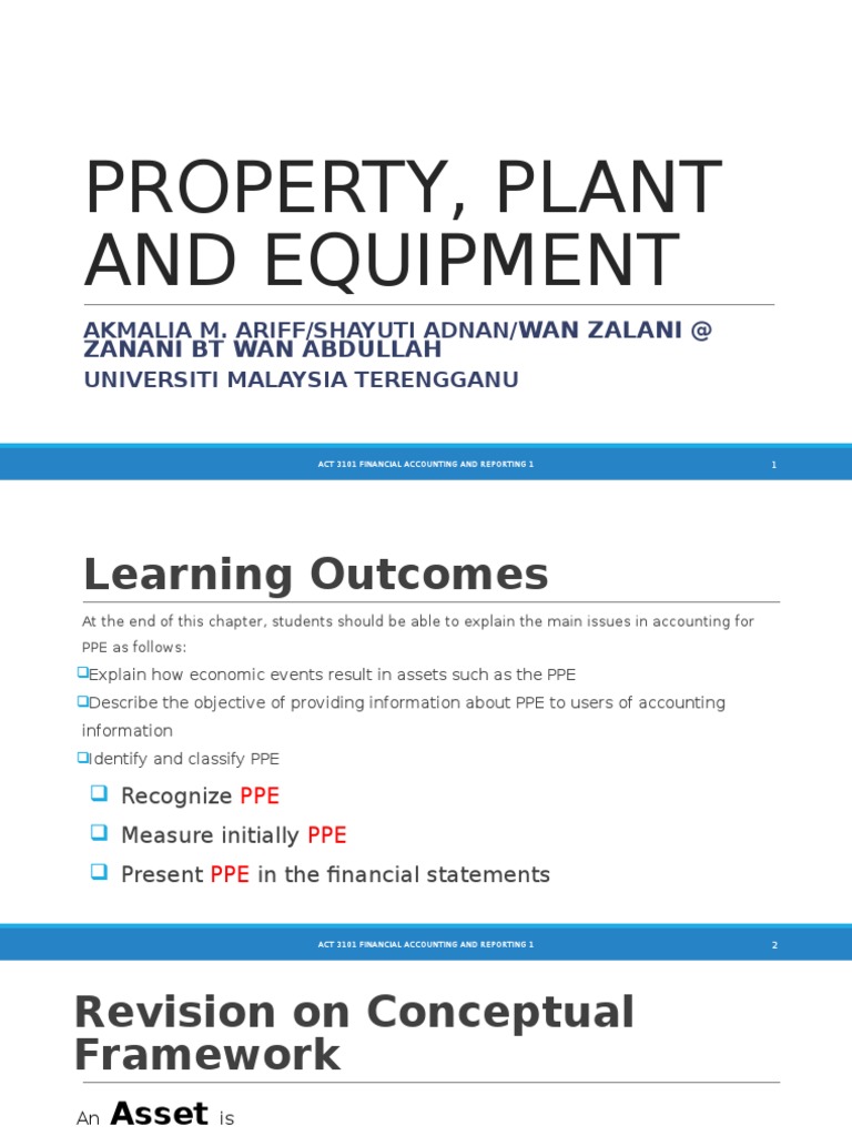 Ppe 2016 PDF Expense Cost