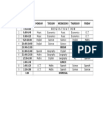 Horario 2016