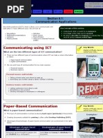 IGCSE ICT - Communication Applications