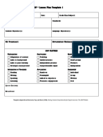 Siop Lesson Plan Template