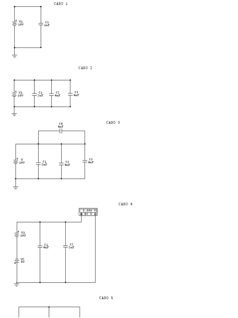 Capacitor Configurations and Voltages | PDF | Home & Garden | Computers