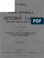 Istoria Lumii 476-1648 - Iorga