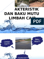 Karakteristik Dan Baku Mutu Limbah Cair