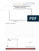 Lembar Penggunaan Kompas Geologi