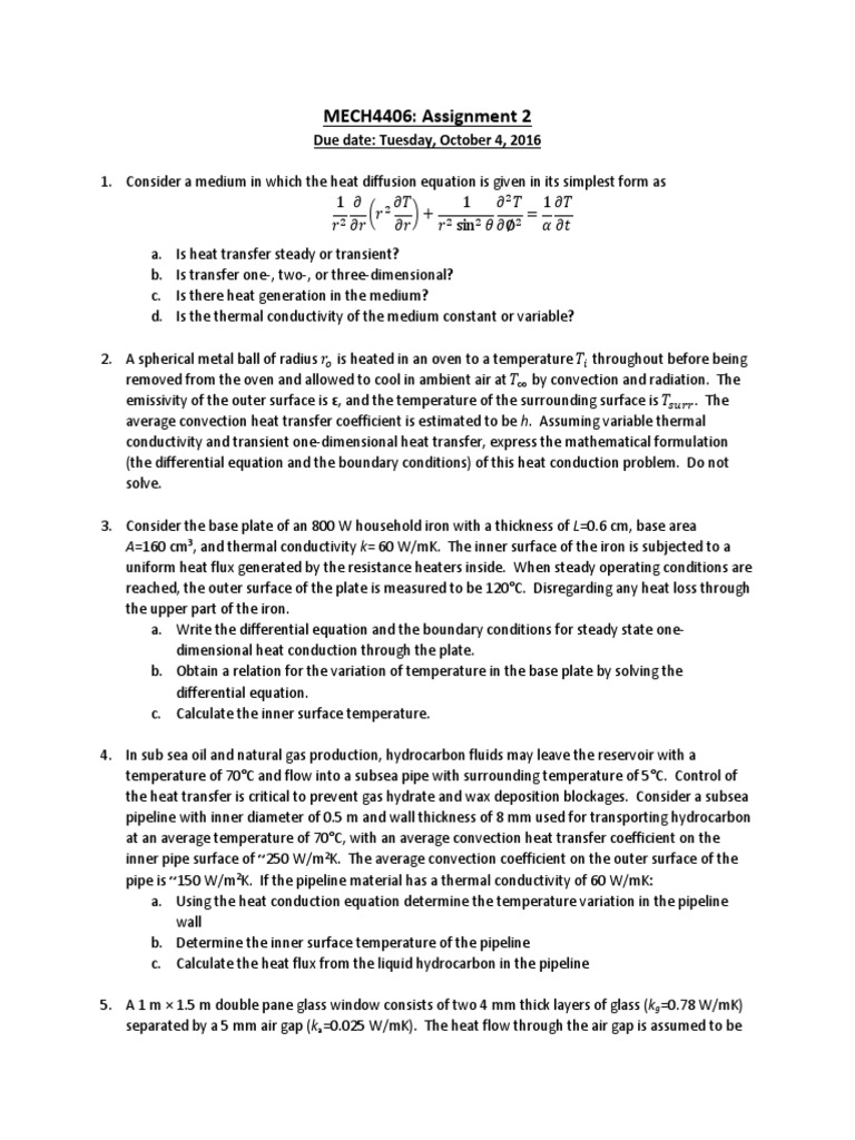 Heat Transfer Analysis and Calculations | PDF | Heat Transfer | Thermal ...